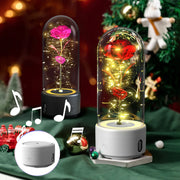 2 In 1 Rose Flowers Light And Bluetooth Speaker