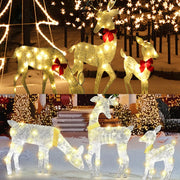 3pcs Lighted Deer