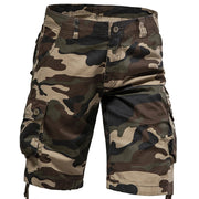 2024 Summer Korean Style Camouflage Cargo Shorts Men Loose Washing Multi-pocket Cargo Shorts For Men Loose Pants