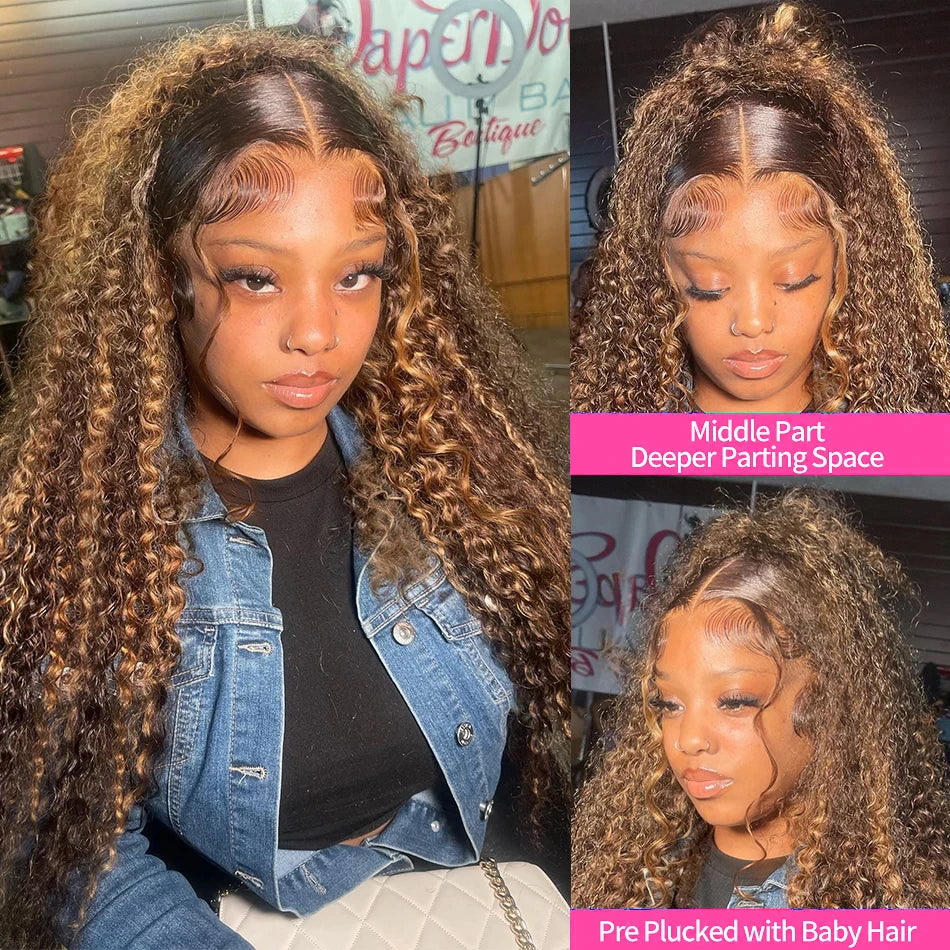 Deep Wave Curly  Lace Wig