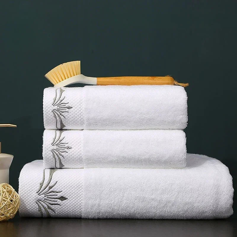 Embroidered bath towel