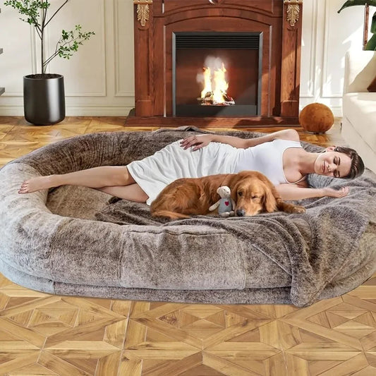 72“x48”x11“ Extra Large Human Dog Bed for People Adults and Pets