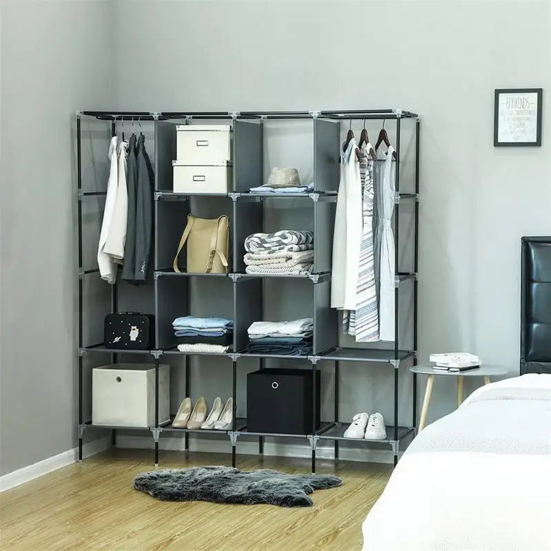 Wardrobe Storage Organizer With Non-Woven Fabric