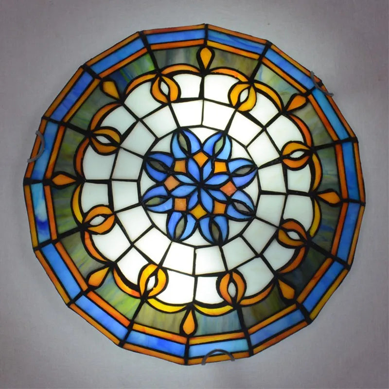 Tiffany lamp Round Glass