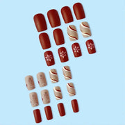 Snowflake Acrylic Full Cover Nail