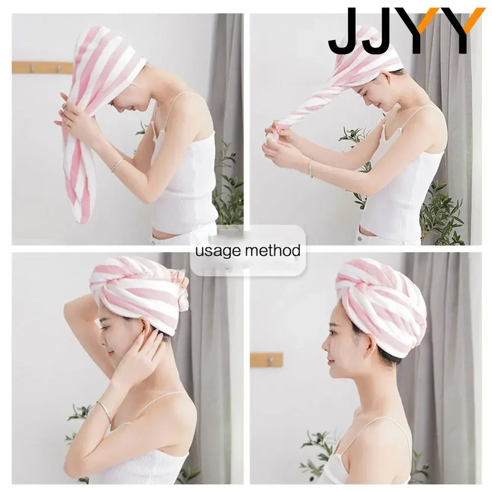 Microfiber Towel Set with Quick Dry Shower Cap