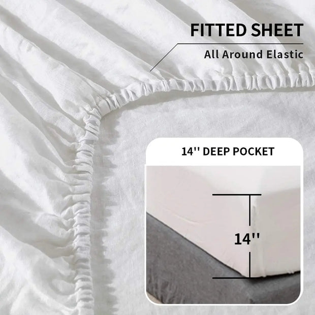 Solid Color Blended Bedding Set