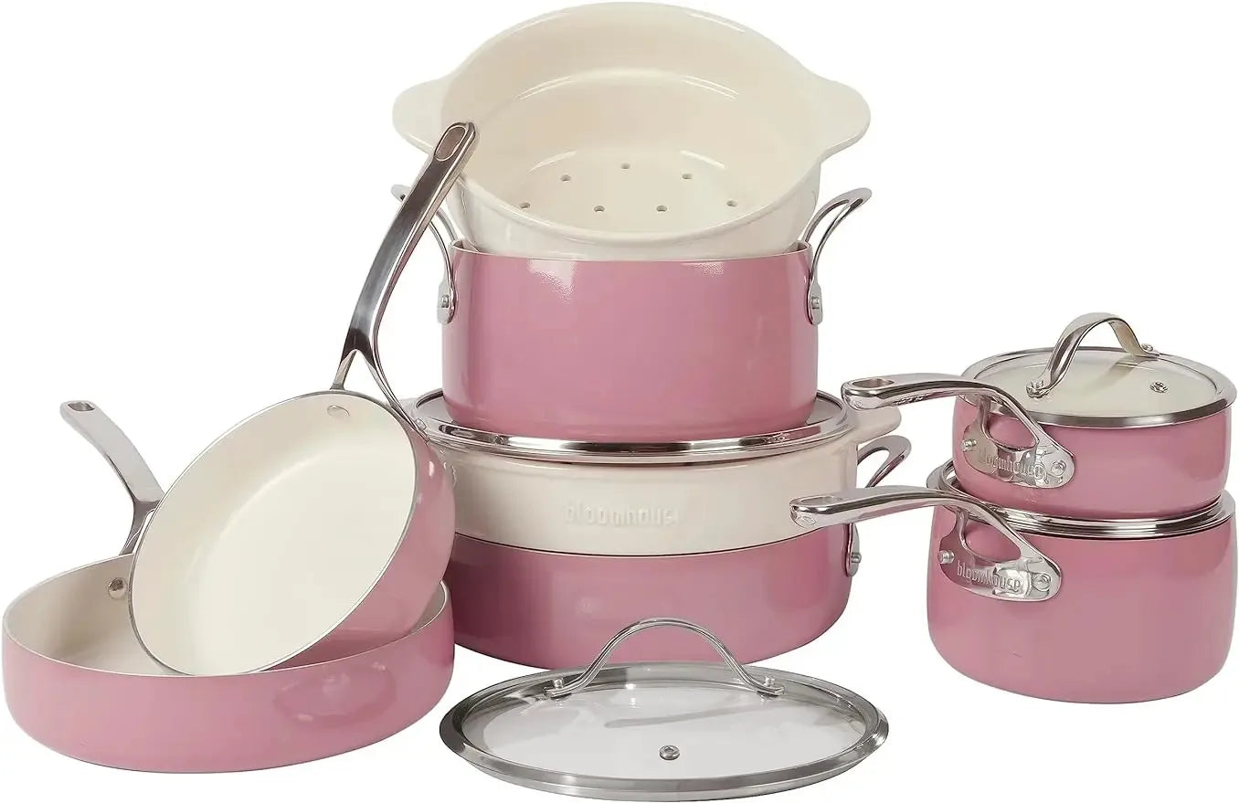 Cookware Set with Aluminum Pots and Pans, Non-stick