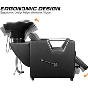 Backwash Chair Adjustable ABS Plastic Shampoo Bowl Sink with Leg support