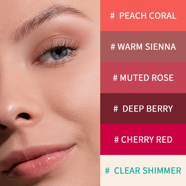 6color/set Blush Lipstick