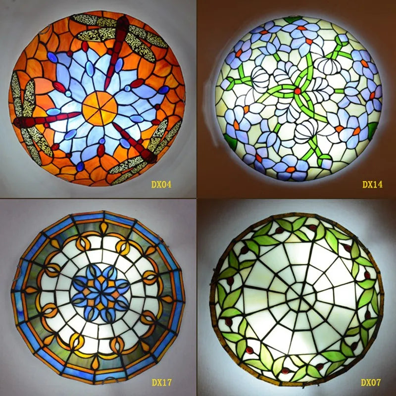 Tiffany lamp Round Glass