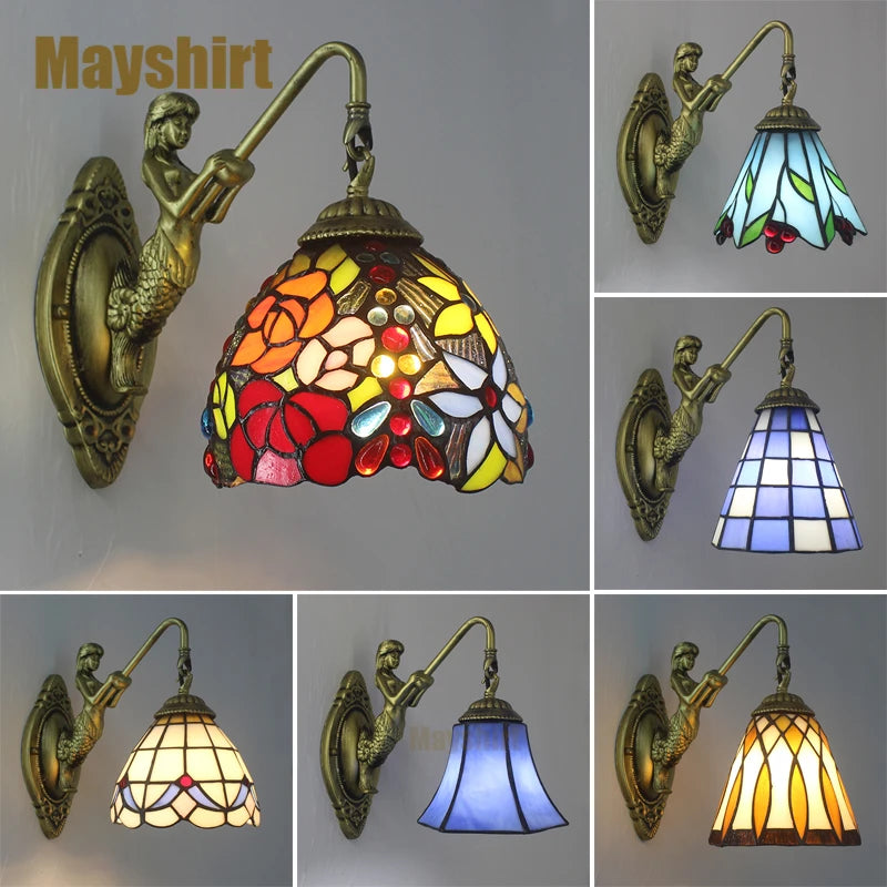 Stained Glass Wall Lamp Tiffany