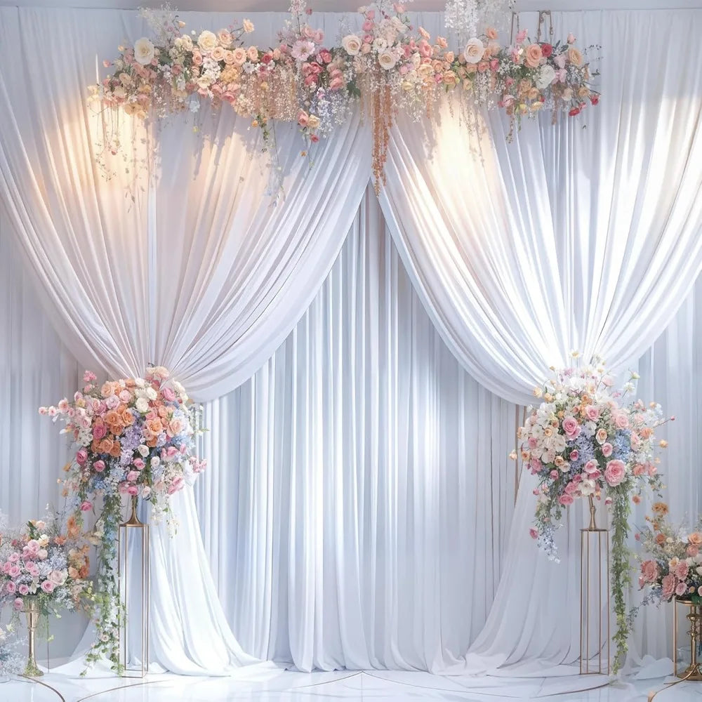 Wrinkle Free Bridal Shower Curtain