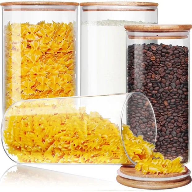 Glass Canisters with Airtight Lids