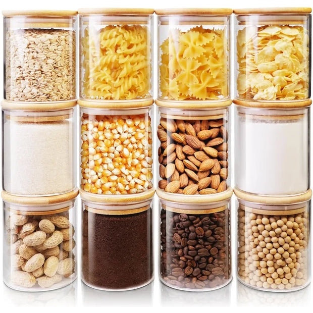 Glass Canisters with Airtight Lids