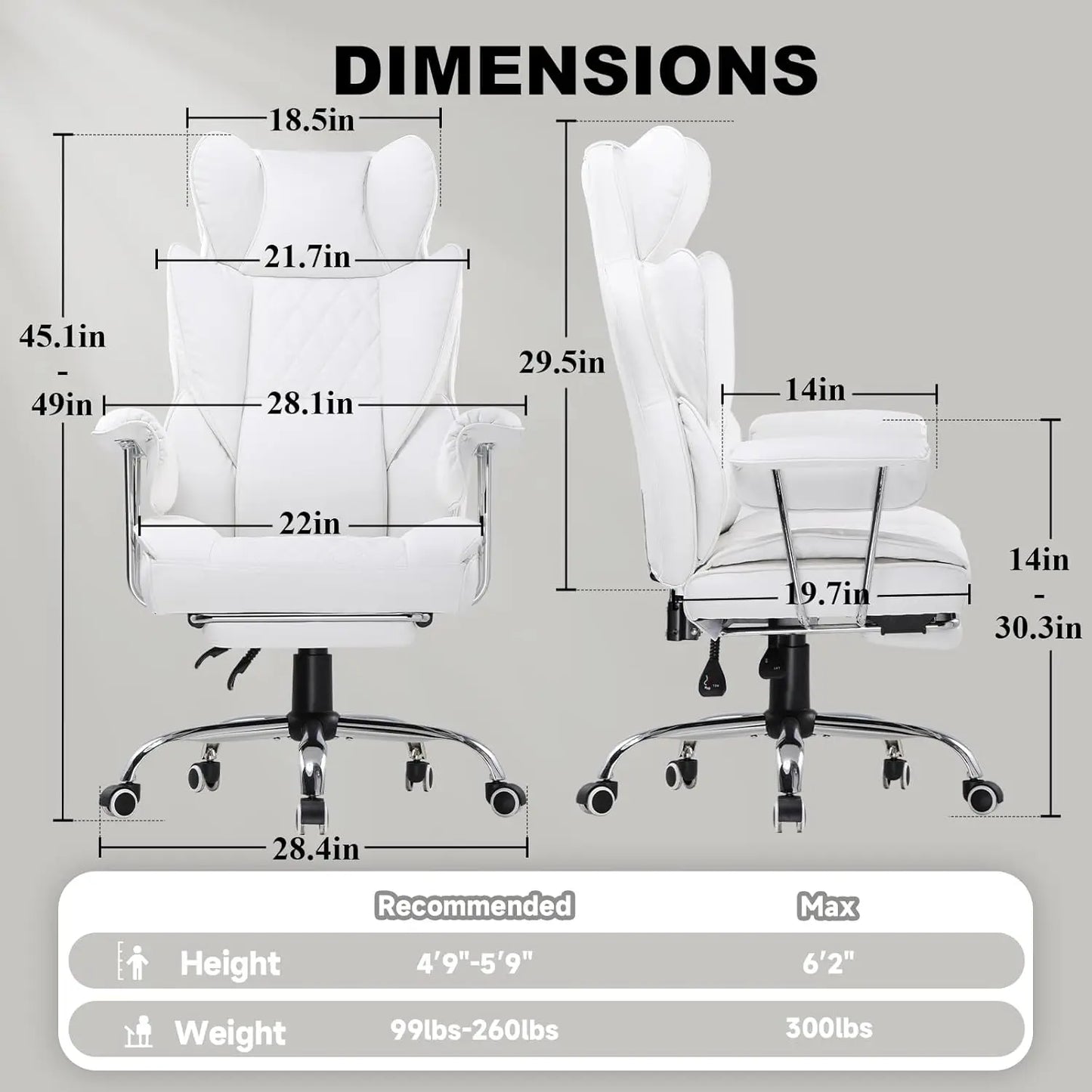 Office Chair with Pocket Spring Lumbar Support