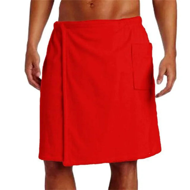 Men  Wearable Bath Towel with Pocket