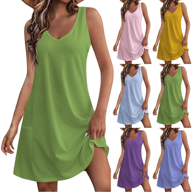 Casual Sundress With Pockets
