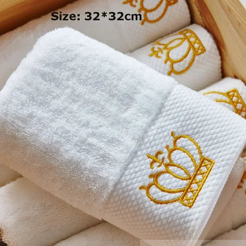 Embroidered bath towel