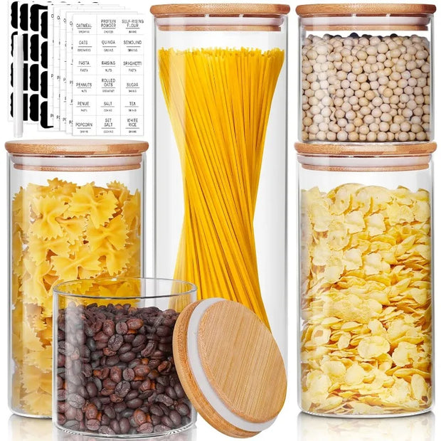 Glass Canisters with Airtight Lids