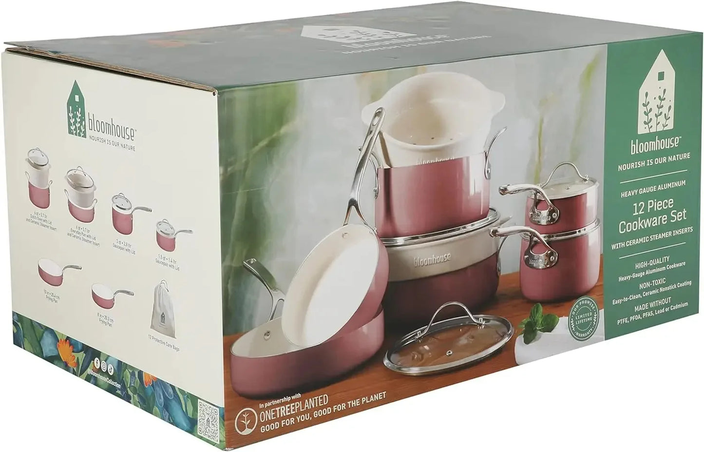 Cookware Set with Aluminum Pots and Pans, Non-stick