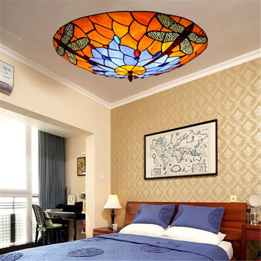 Tiffany lamp Round Glass