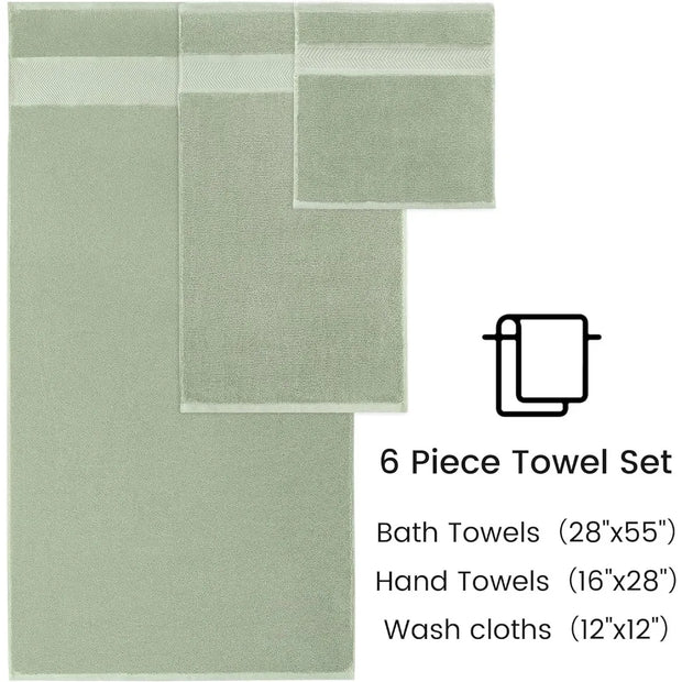 6 Piece Premium  Towel Set