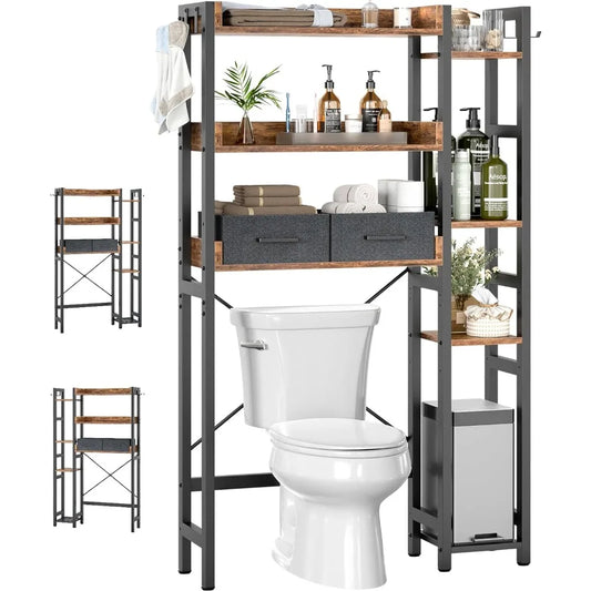 7 Tier Bathroom Organizer with Adjustable Shelf