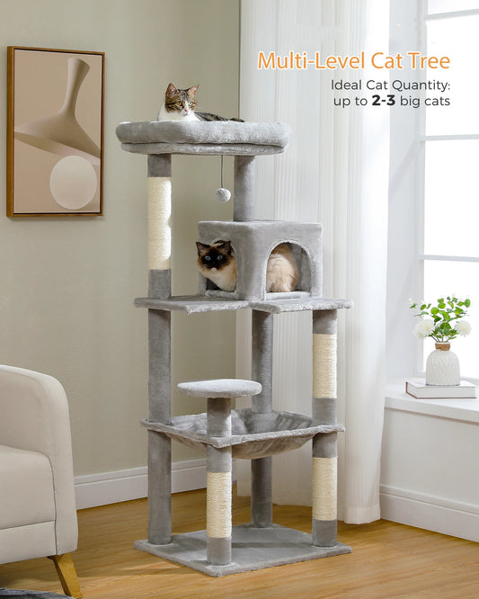 Multi-Level Cat Tree with Condo Cat Scrapers