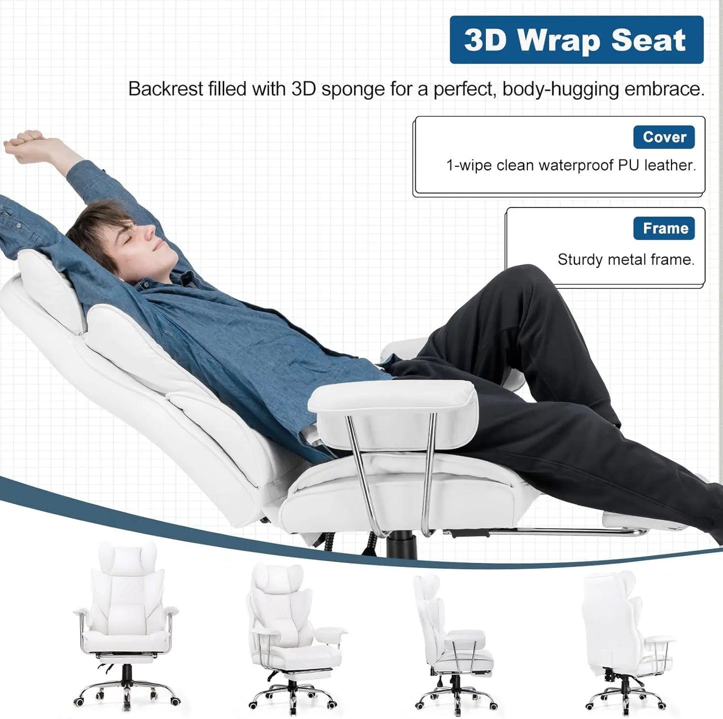 Office Chair with Pocket Spring Lumbar Support