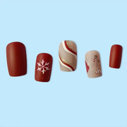 Snowflake Acrylic Full Cover Nail