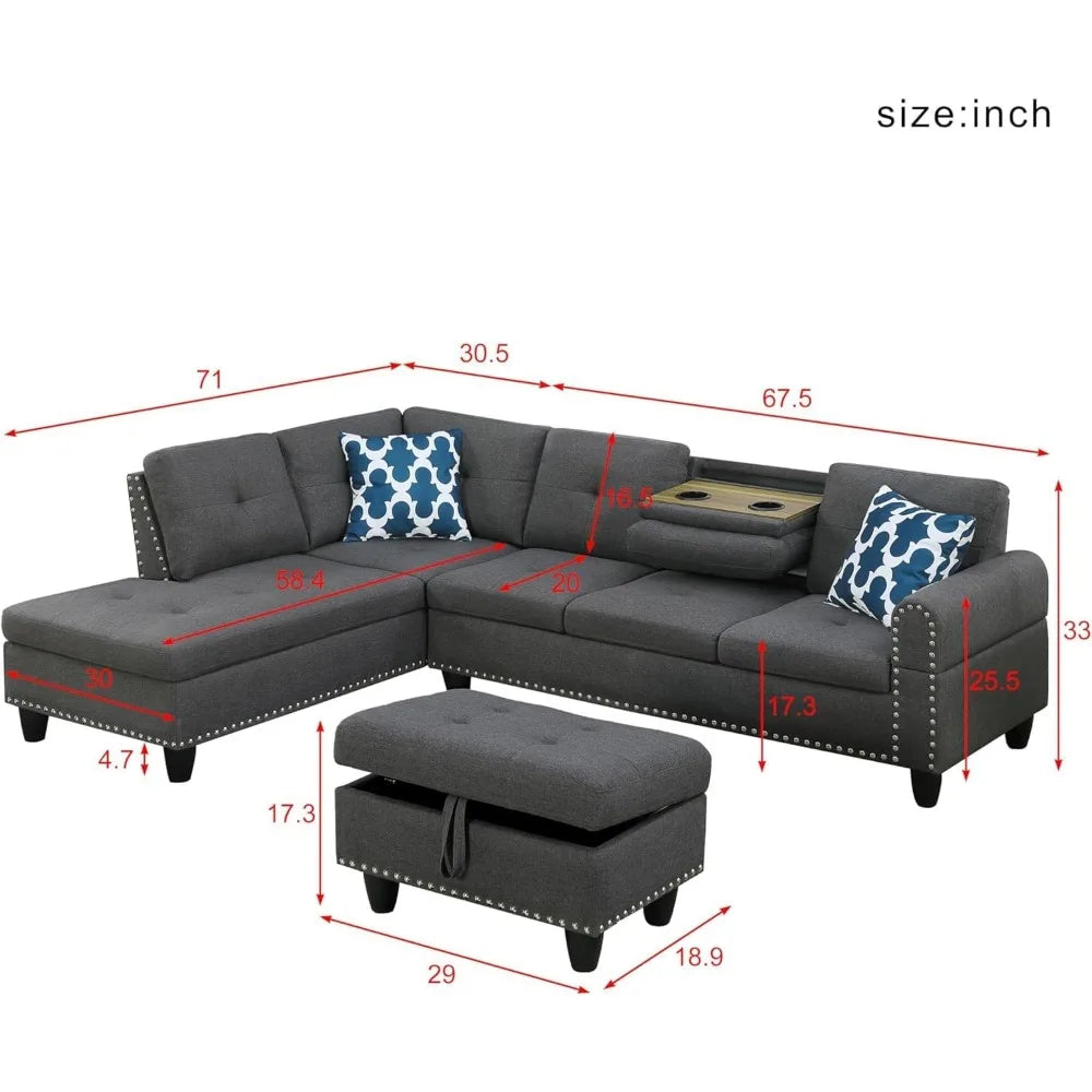 Reversible Sectional Sofa