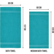 6 Pack Bath Towel Set