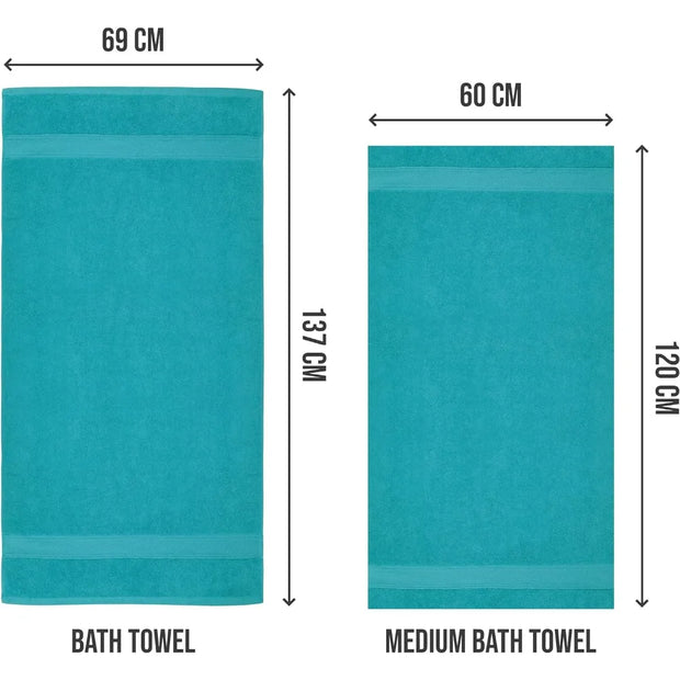 6 Pack Bath Towel Set