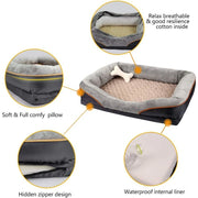 Bed & Sofa with Removable Sleeper for Large Dogs