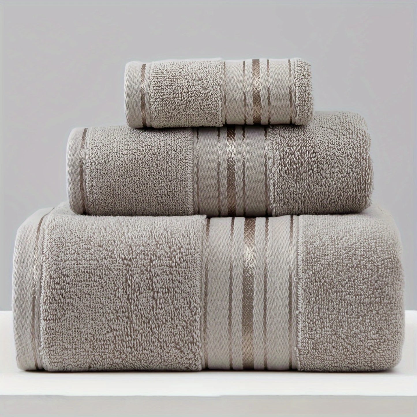 3-Piece Cotton Bath Towel Set