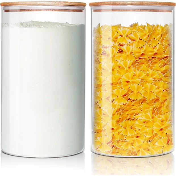 Glass Canisters with Airtight Lids
