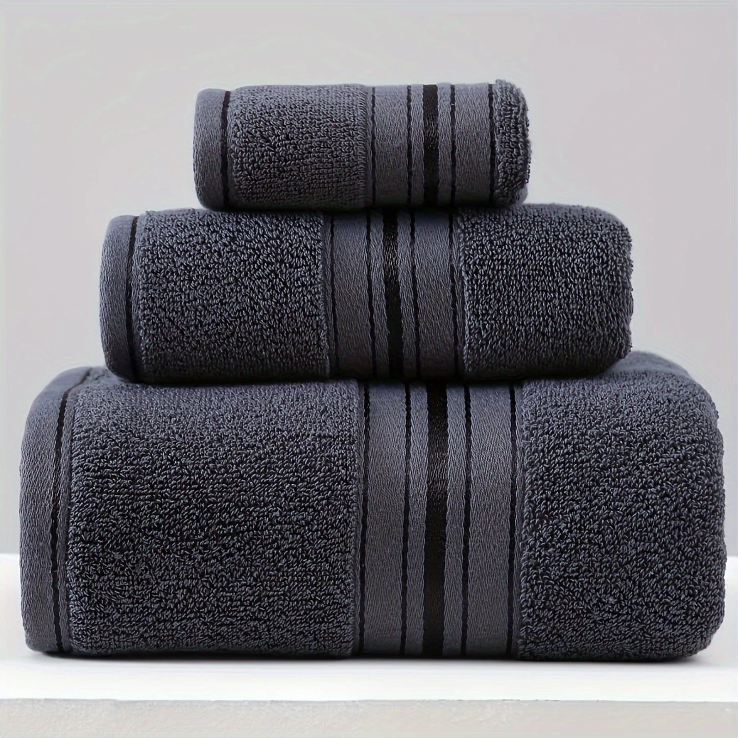 3-Piece Cotton Bath Towel Set