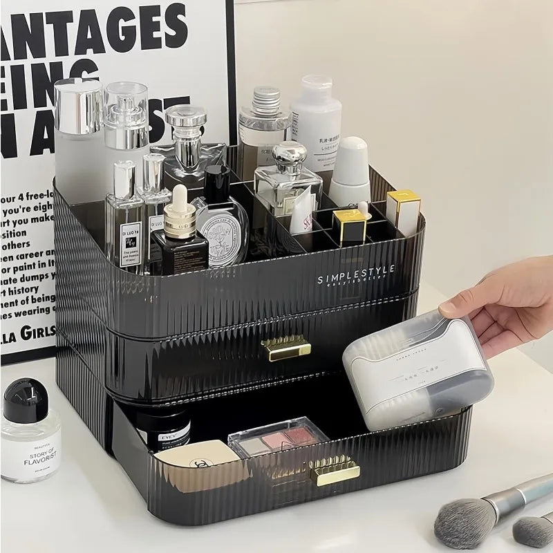 Makeup Organizer with Stackable Drawers for Cosmetic