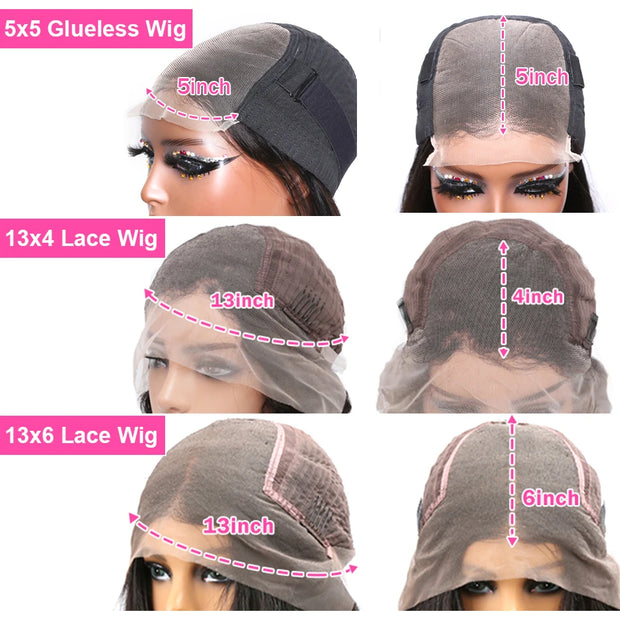 250% Body Wave 13x6 Lace Frontal Wigs