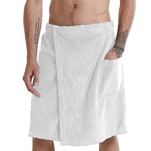 Men  Wearable Bath Towel with Pocket