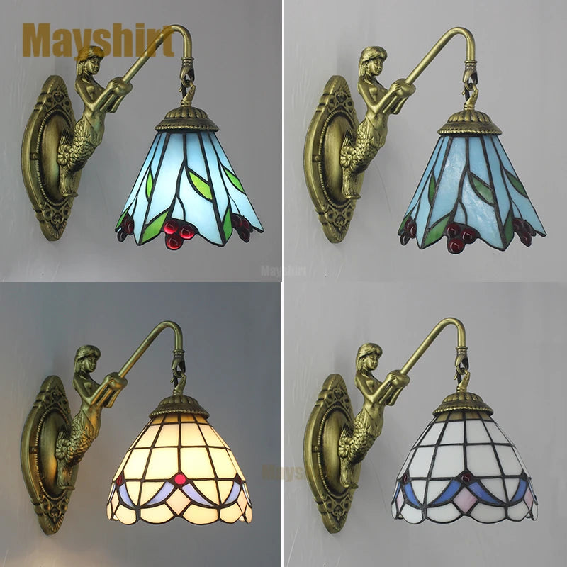 Stained Glass Wall Lamp Tiffany