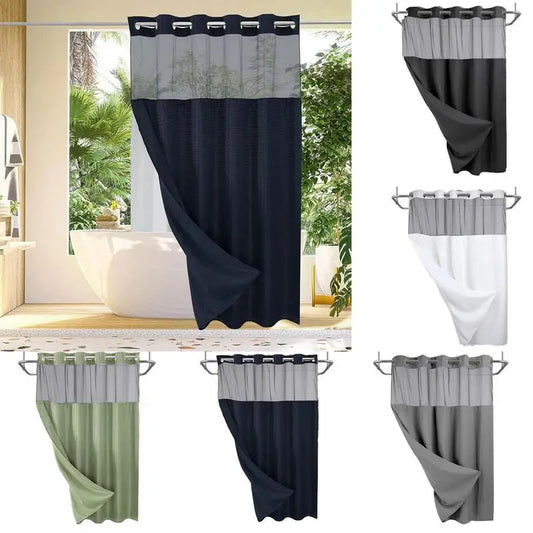 Double Layer Waterproof Shower Curtain