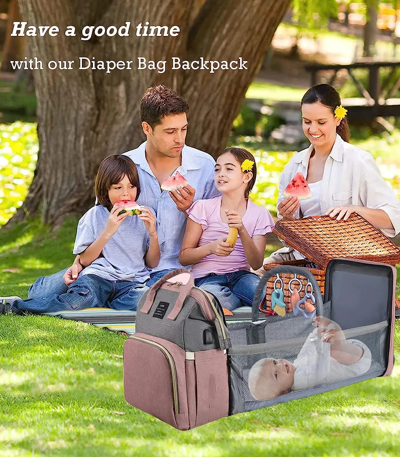 Diaper Backpack With changing pad