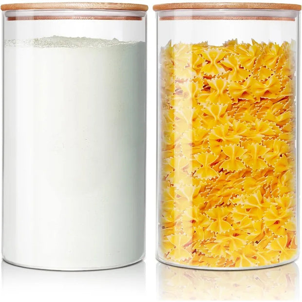 Glass Canisters with Airtight Lids